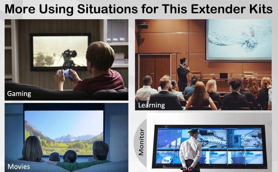 Alarm SystemExpert.co.uk Émetteur et récepteur Hdmi sans fil 4K/30Hz.