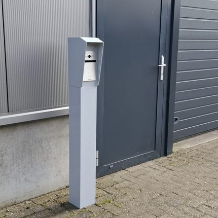 AlarmanlageExpert.de Sprechsäule 130cm, 15x15cm Doppellagig pulverbeschichtet