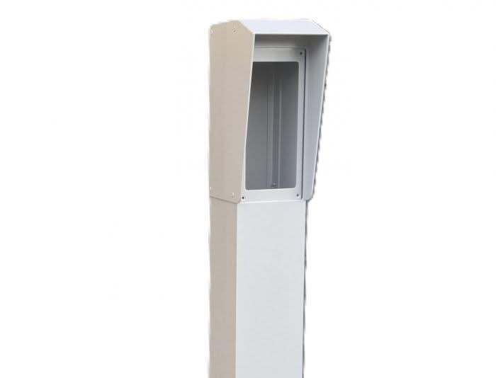 AlarmanlageExpert.de Sprechsäule 230cm, 15x15cm Doppellagig pulverbeschichtet