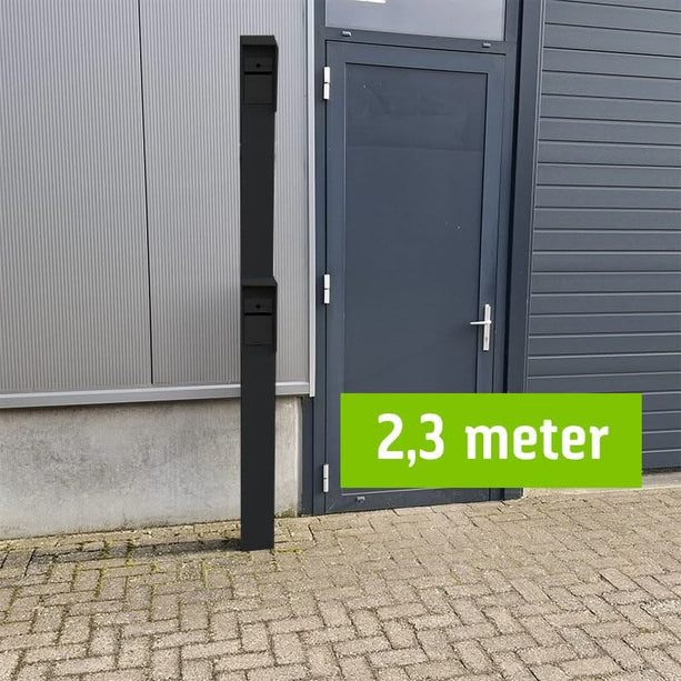AlarmanlageExpert.de Sprechsäule 230cm, 15x15cm Doppellagig pulverbeschichtet