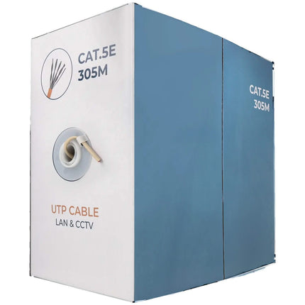 Alarm SystemExpert.nl Alarm SystemExpert.nl Netzwerkkabel CAT5e UTP, 305 mtr, Massive Adern CCA, Innenkabel