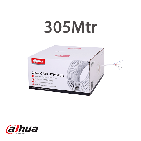 Alarm SystemExpert.nl Alarm SystemExpert.nl Câble réseau CAT6, UTP, 305 mtr en boîte, 100% cuivre, conducteurs rigides, approuvé CPR