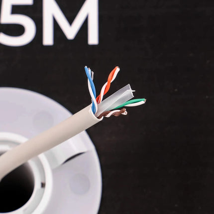 Alarm SystemExpert.de Alarm SystemExpert.de Netzwerkkabel CAT6 UTP, 305 mtr, Massive Adern CCA, Innenkabel