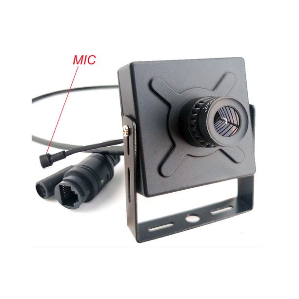 AlarmsysteemExpert.nl AlarmsysteemExpert.nl Pinhole IP camera 4Mp, 16mm telelens,  kijkhoek 22graden, PoE, Microfoon
