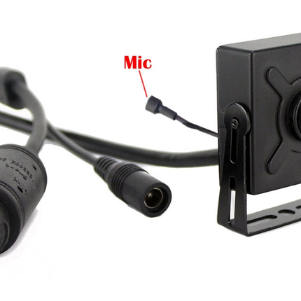 Alarm SystemExpert.nl Alarm SystemExpert.nl Pinhole IP camera 4Mp, 75 degree viewing angle 3.7mm lens, PoE, Microphone