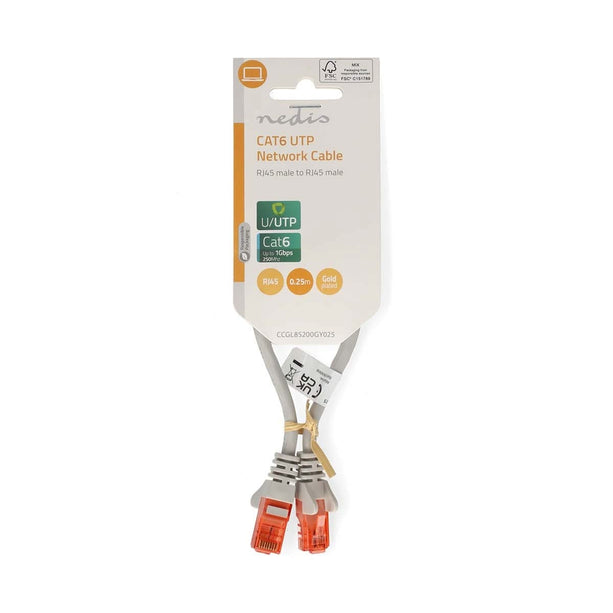 Alarme SystemExpert.co.uk Câble réseau UTP CAT6 0,25 m