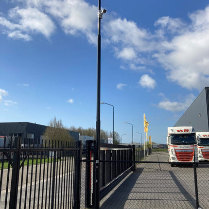 Alarm SystemExpert.co.uk Rejuvenated camera mast with tilt anchor and inspection hatch, 6 meters