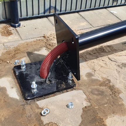 Alarm SystemExpert.co.uk Rejuvenated camera mast with tilt anchor and inspection hatch, 6 meters