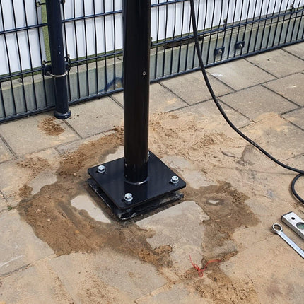 Alarm SystemExpert.co.uk Rejuvenated camera mast with tilt anchor and inspection hatch, 6 meters