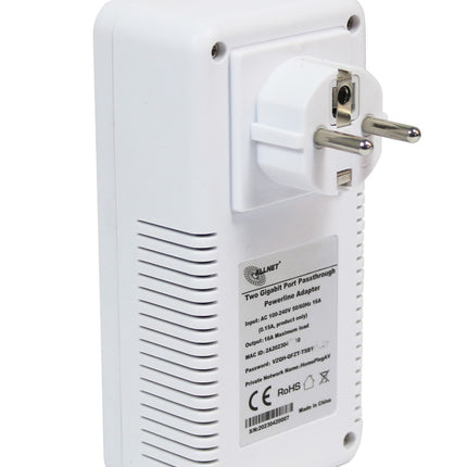 AlarmsysteemExpert.nl Kit d'adaptateurs CPL ALLNET 1 200 Mbit, pont RJ45 SmartLink avec fonction « pass-through »