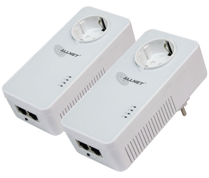 AlarmsysteemExpert.nl ALLNET Powerline adapter set 1200Mbit Bridge RJ45 SmartLink met Pass through