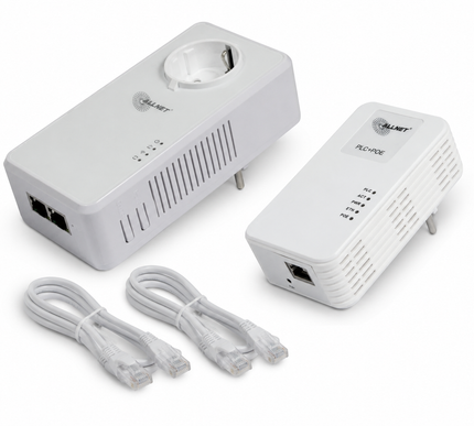 AlarmsysteemExpert.nl ALLNET Powerline adapter set met PoE 1200Mbit RJ45 SmartLink