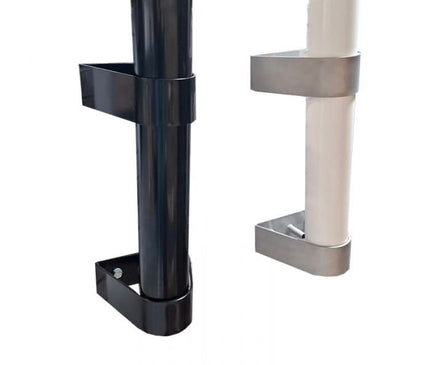 Alarm SystemExpert.nl Alarm SystemExpert.nl Mât de caméra 4 mètres Ø 90mm avec supports muraux en acier inoxydable