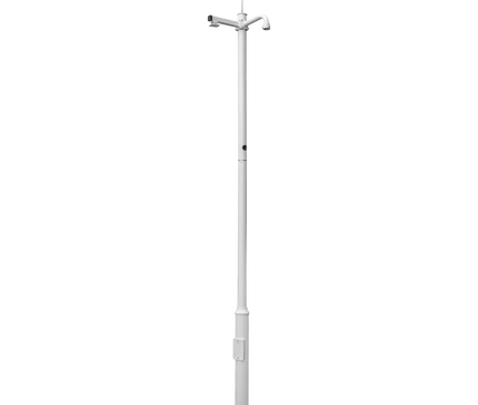 Alarm SystemExpert.co.uk Alarm SystemExpert.co.uk Mât de caméra 4.5m Blanc, Acier galvanisé, Paratonnerre