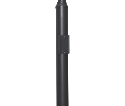 AlarmsysteemExpert.nl Camera Pole 4.5 m, Anthracite Gray, Galvanized Steel, Lightning Rod