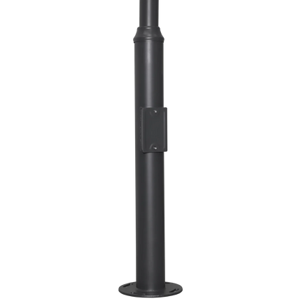 AlarmsysteemExpert.nl Cameramast 6 meter antracietgrijs, Gegalvaniseerd staal, Bliksemafleider