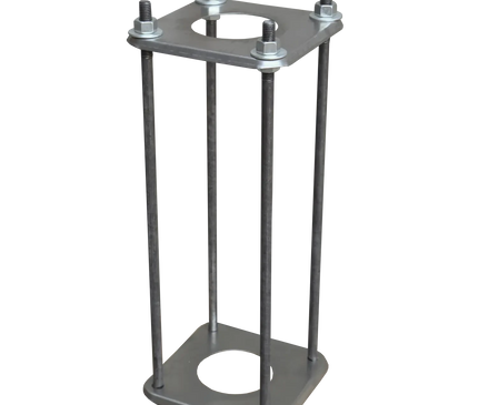 AlarmsysteemExpert.nl Camera Pole 4.5 m, Anthracite Gray, Galvanized Steel, Lightning Rod