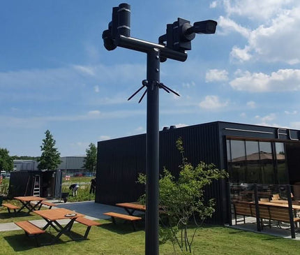 Alarm SystemExpert.nl Alarm SystemExpert.nl Camera mast T-piece 90mm color white Ral9010