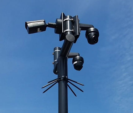 Alarm SystemExpert.nl Alarm SystemExpert.nl Camera mast T-piece 90mm color white Ral9010