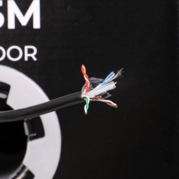 AlarmsysteemExpert.nl Netwerkkabel CAT6 UTP, 305 mtr, Solid aders CCA, Outdoor kabel