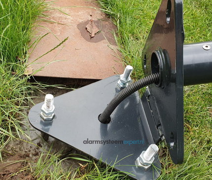 Alarm SystemExpert.co.uk Runder Kameramast mit Kippanker 3 Meter