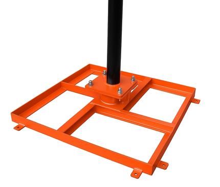 Alarm SystemExpert.nl Alarm SystemExpert.nl SecuTower Tiltable square aluminum camera mast 4 meters RAL-2004