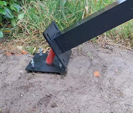 Alarm SystemExpert.co.uk Quadratischer Kameramast mit Kippanker 3 Meter Schwarz