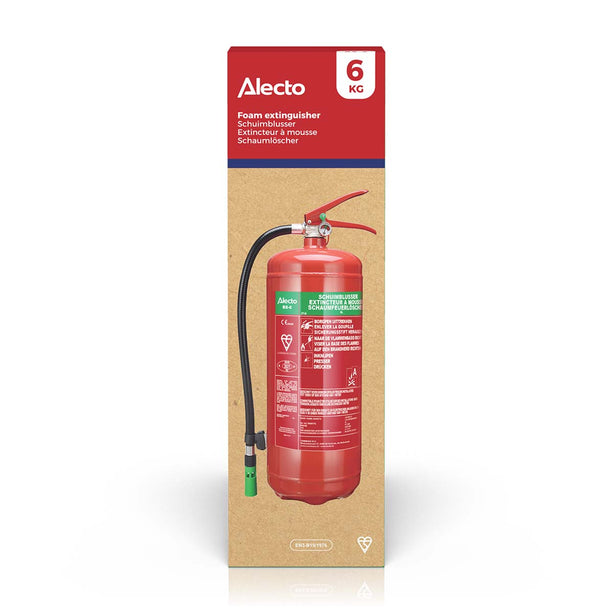 Alecto 6-liter foam fire extinguisher BS-6