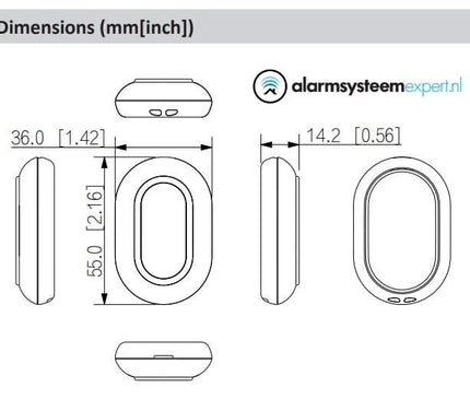 Dahua Dahua DHI-ARD821-W2(868) Wireless Panic Button