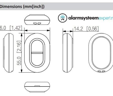 Dahua Dahua DHI-ARD822-W2(868) Wireless Double Panic Button