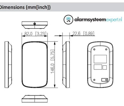 Dahua Dahua DHI-ARK30T-W2, Wireless Keypad with Card Reader