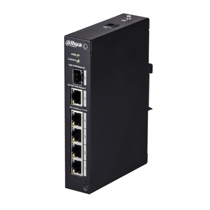 Dahua Dahua DH-PFS3106-4ET-60, 4xPoE Anschlüsse, 1x Uplink 1x SFP Anschluss Gigabit
