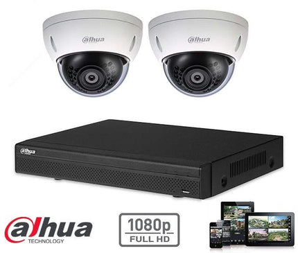 Dahua Dahua Full HD-CVI kit 2x dôme 2 megapixel camera security set