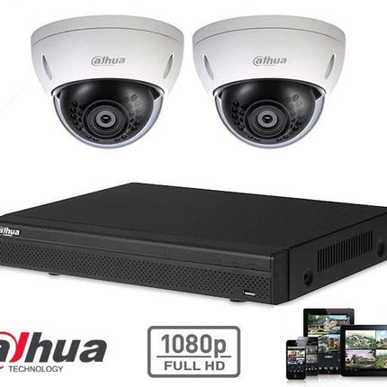 Dahua Dahua Full HD-CVI Kit 2x Dome 2 Megapixel Kamera Sicherheitsset