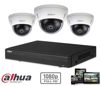Dahua Dahua Full HD-CVI kit 3x dôme 2 megapixel camera security set