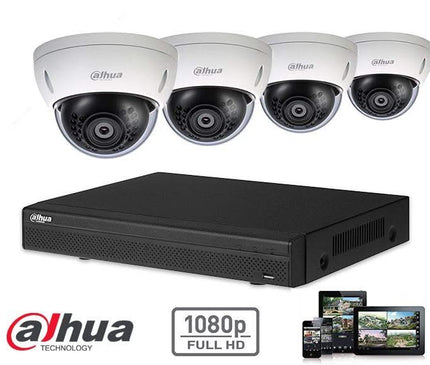 Dahua Dahua Full HD-CVI kit 4x dome 2 Megapixel camerabeveiliging set