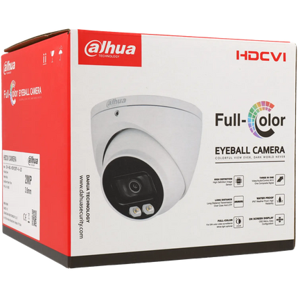 Dahua Dahua HAC-HDW2249T-A-LED, 2MP 2,8mm, HD-CVI, Eyeball, Vollfarbe, Koax