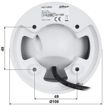 Dahua Dahua HAC-HDW2802T-A-S2, 4K Starlight HDCVI IR Eyeball Kamera, Koax