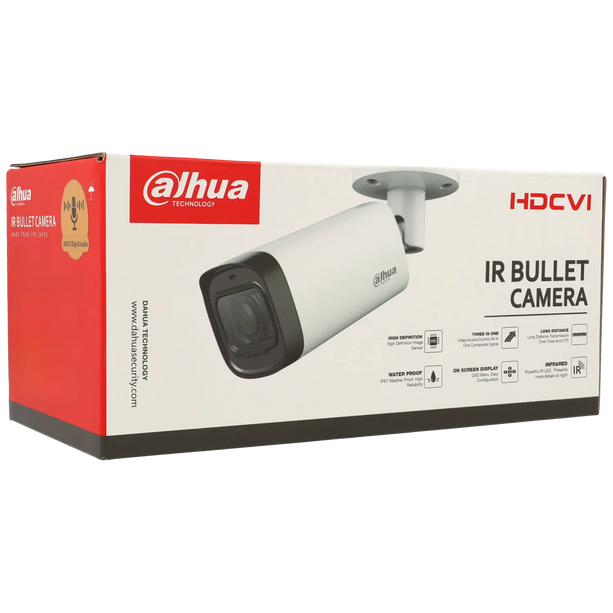 Dahua Dahua HAC-HFW1200R-Z-A, 2MP HD-CVI Bullet 2.7 - 12mm motor zoom lens