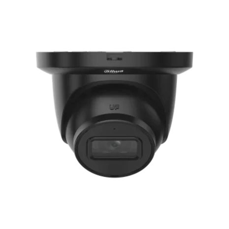 Dahua Dahua IPC-HDW2441TM-S 4MP IR WizSense Turret IR-LEDs, SD-Steckplatz, PoE, integriertes Mikrofon. Schwarz