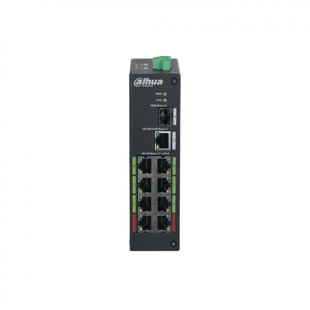 Dahua Dahua LR2110-8ET-120-V2, 8x PoE Switch (120W), 1x Uplink, 1x SFP