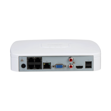 Dahua Dahua NVR2104-P-4KS3 Lite Series, 1x LAN 4x PoE Geschikt voor 4 IP camera's