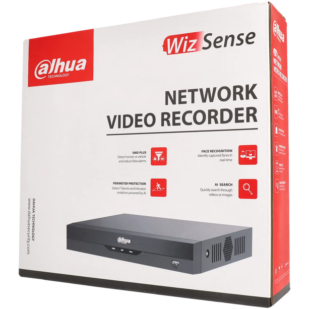 Dahua Dahua NVR2108HS-I2, 1x LAN (No PoE) Max 8 IP cameras, Smart detection with Wizsense