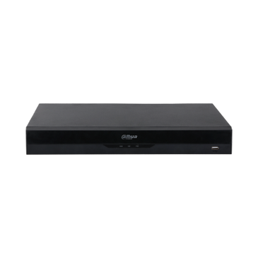 Dahua Dahua NVR4204-P-EI, 4x PoE, 2x SATA, Zonder Opslag,  max. 4 IP camera's Zwart