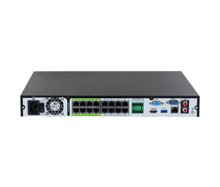 Dahua Dahua NVR5216-16P-EI, 16x PoE, Zonder Opslag, Geschikt voor 16 IP camera's