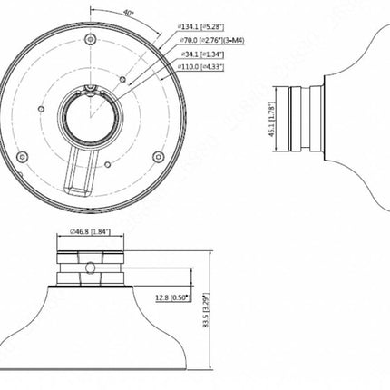 Dahua Dahua PFA107 Aluminium-Montageadapter