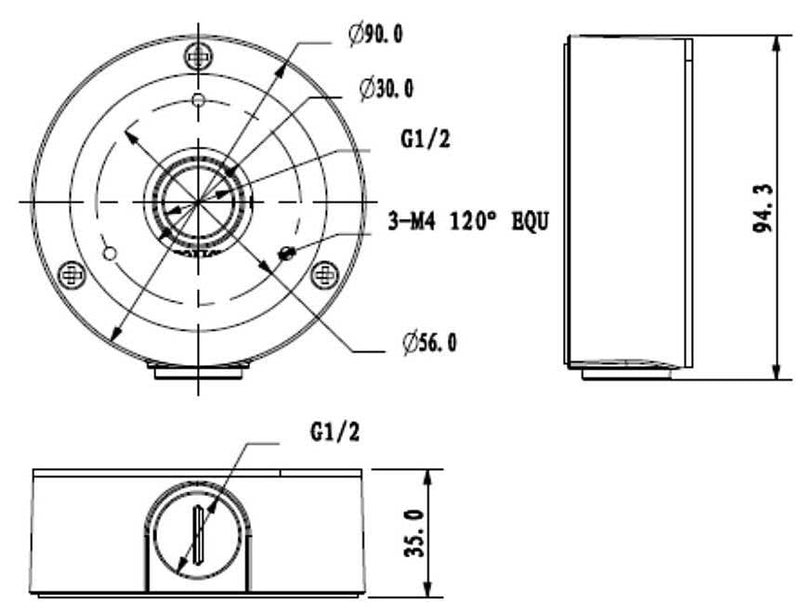 Dahua Dahua PFA134 Einbaugehäuse