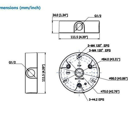 Dahua Dahua PFA136 Montagebox für Außenanwendungen