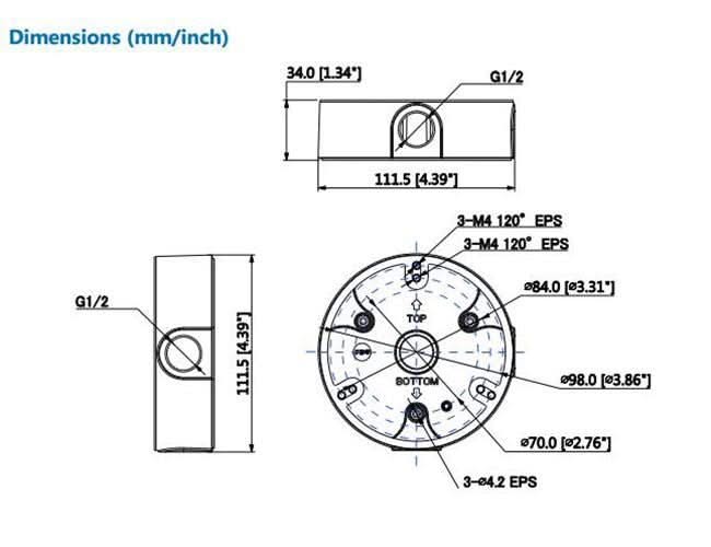Dahua Dahua PFA136 Montagebox für Außenanwendungen