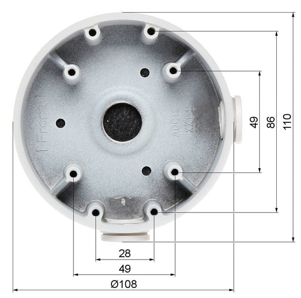 Dahua Dahua PFA139-B Einbaudose Schwarz